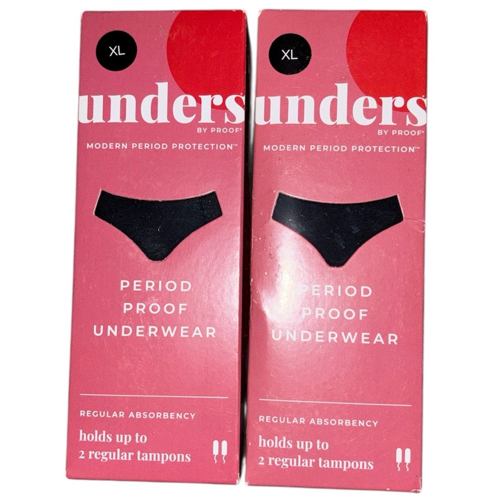 NEW 2 pairs of Unders period proof underwear briefs XL